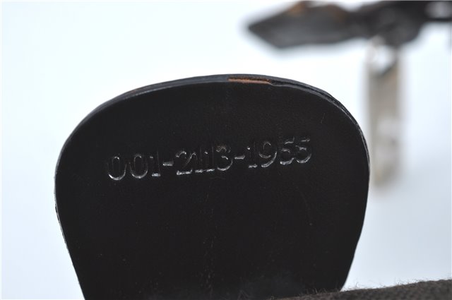 Authentic GUCCI Shoulder Hand Bag Purse Nylon Leather Brown  J0775