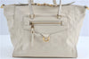 Auth Louis Vuitton Monogram Empreinte Lumineuse PM Tote Bag M93411 White J0778