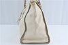 Auth Louis Vuitton Monogram Empreinte Lumineuse PM Tote Bag M93411 White J0778