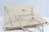 Auth Louis Vuitton Monogram Empreinte Lumineuse PM Tote Bag M93411 White J0778