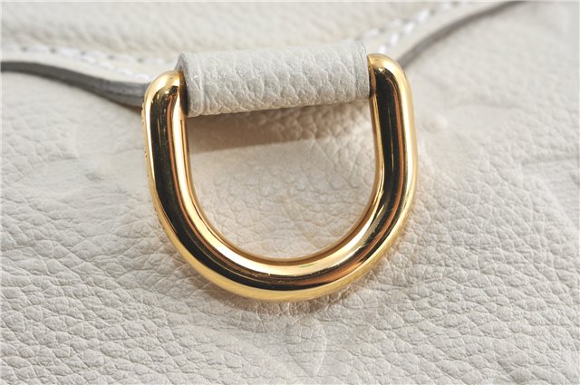 Auth Louis Vuitton Monogram Empreinte Lumineuse PM Tote Bag M93411 White J0778