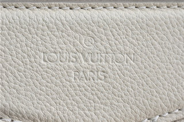 Auth Louis Vuitton Monogram Empreinte Lumineuse PM Tote Bag M93411 White J0778