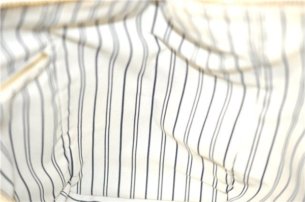 Auth Louis Vuitton Monogram Empreinte Lumineuse PM Tote Bag M93411 White J0778