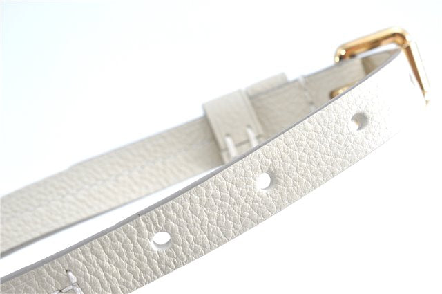 Auth Louis Vuitton Monogram Empreinte Lumineuse PM Tote Bag M93411 White J0778