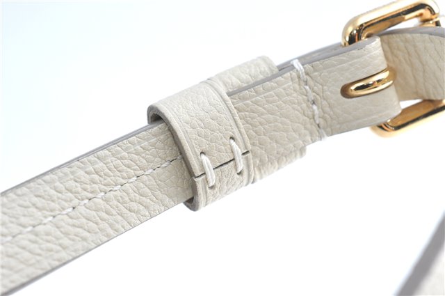 Auth Louis Vuitton Monogram Empreinte Lumineuse PM Tote Bag M93411 White J0778