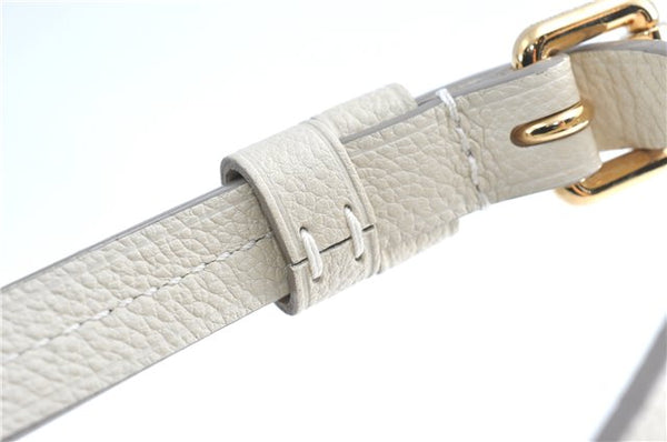 Auth Louis Vuitton Monogram Empreinte Lumineuse PM Tote Bag M93411 White J0778