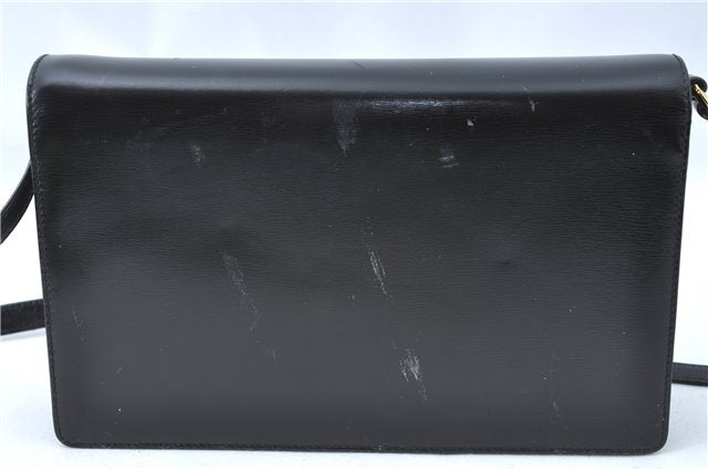 Authentic GUCCI Shoulder Cross Body Bag Purse Leather Black J0779