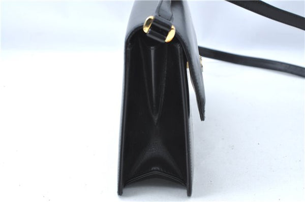 Authentic GUCCI Shoulder Cross Body Bag Purse Leather Black J0779