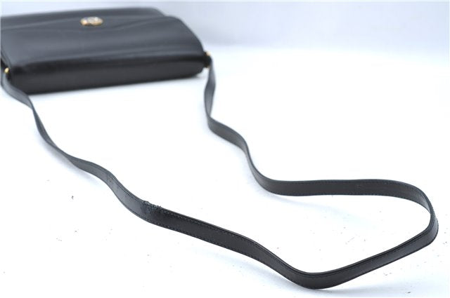 Authentic GUCCI Shoulder Cross Body Bag Purse Leather Black J0779