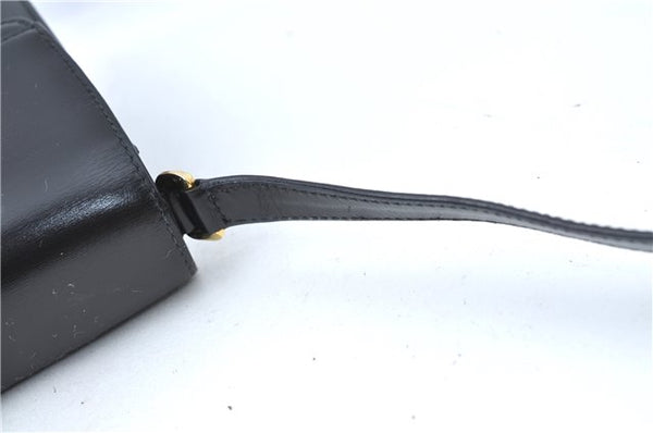 Authentic GUCCI Shoulder Cross Body Bag Purse Leather Black J0779