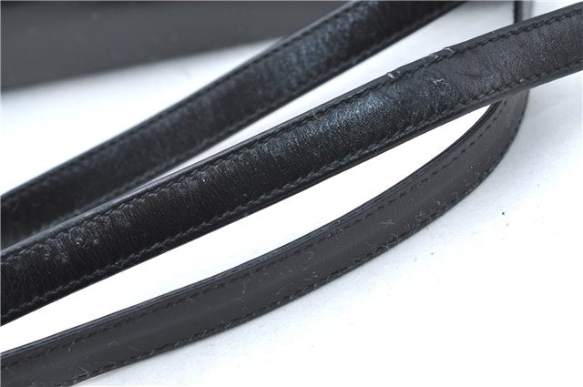 Authentic GUCCI Shoulder Cross Body Bag Purse Leather Black J0779