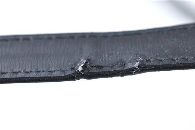 Authentic GUCCI Shoulder Cross Body Bag Purse Leather Black J0779