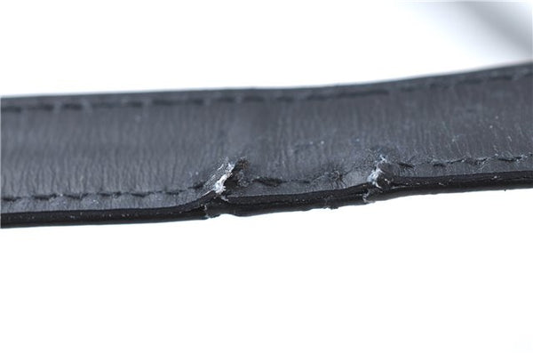 Authentic GUCCI Shoulder Cross Body Bag Purse Leather Black J0779