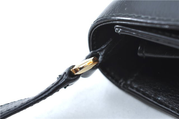 Authentic GUCCI Shoulder Cross Body Bag Purse Leather Black J0779