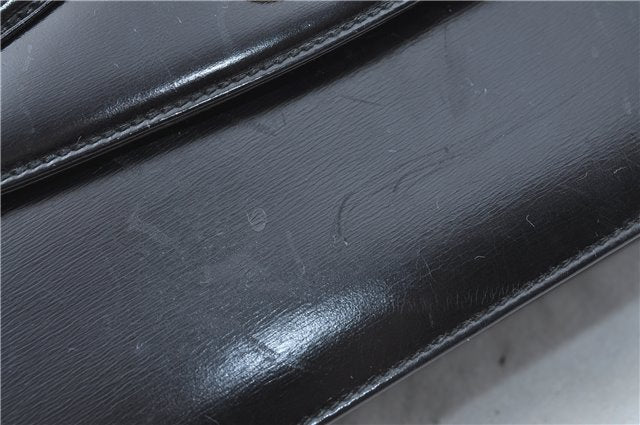 Authentic GUCCI Shoulder Cross Body Bag Purse Leather Black J0779