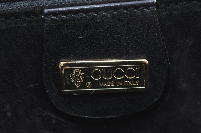 Authentic GUCCI Shoulder Cross Body Bag Purse Leather Black J0779