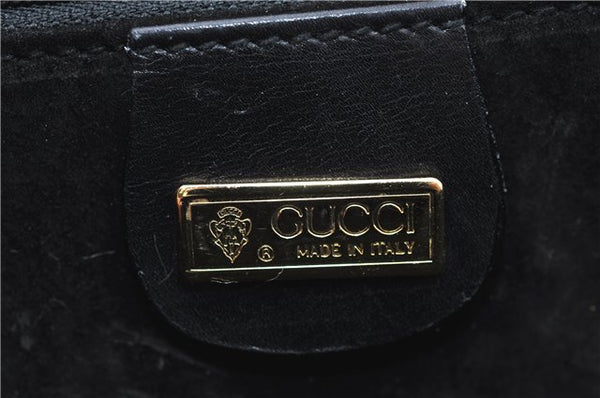 Authentic GUCCI Shoulder Cross Body Bag Purse Leather Black J0779