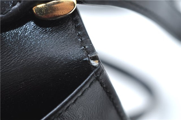 Authentic GUCCI Shoulder Cross Body Bag Purse Leather Black J0779