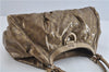 Authentic GUCCI Abbey GG Crystal Shoulder Tote Bag PVC Leather 189835 Gold J0782