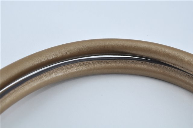 Authentic GUCCI Abbey GG Crystal Shoulder Tote Bag PVC Leather 189835 Gold J0782