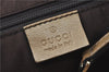 Authentic GUCCI Abbey GG Crystal Shoulder Tote Bag PVC Leather 189835 Gold J0782