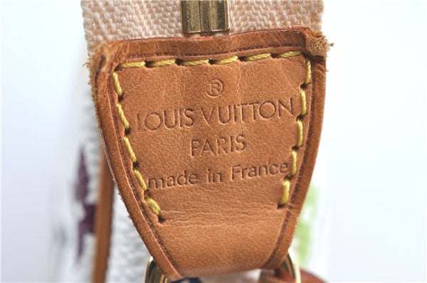 Louis Vuitton Monogram Multicolor Pochette Accessoires Pouch M92649 White J0786