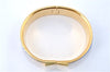 Authentic HERMES Email GM Bangle folding fan Motif Gold Black Blue  J0787