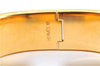 Authentic HERMES Email GM Bangle folding fan Motif Gold Black Blue  J0787