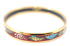 Authentic HERMES Email PM Bangle Shell Motif Gold Red  J0789