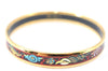 Authentic HERMES Email PM Bangle Shell Motif Gold Red  J0789