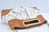 Auth Louis Vuitton Monogram Multicolor Judy MM 2Way Hand Bag M40255 White J0790