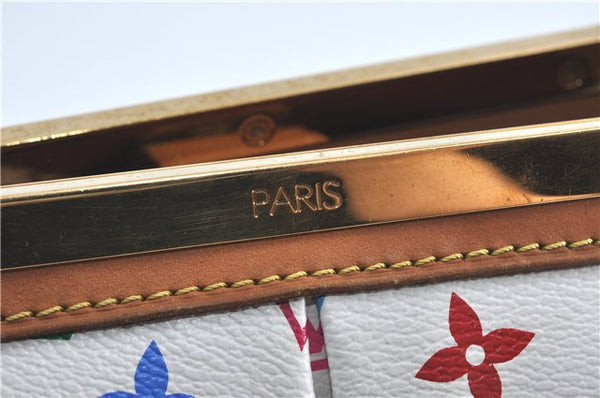 Auth Louis Vuitton Monogram Multicolor Judy MM 2Way Hand Bag M40255 White J0790