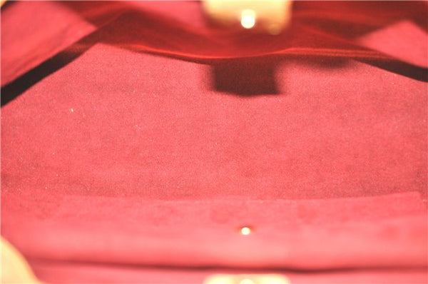 Auth Louis Vuitton Monogram Multicolor Judy MM 2Way Hand Bag M40255 White J0790