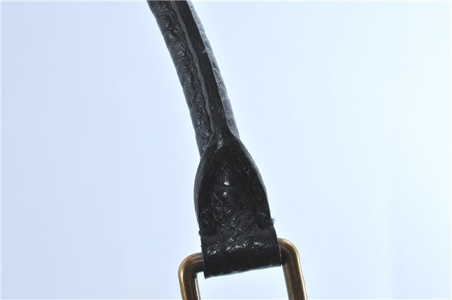 Auth Louis Vuitton Monogram Denim XL Shoulder Hand Bag Black M95510 LV J0793