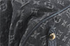 Auth Louis Vuitton Monogram Denim XL Shoulder Hand Bag Black M95510 LV J0793