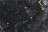 Auth Louis Vuitton Monogram Denim XL Shoulder Hand Bag Black M95510 LV J0793