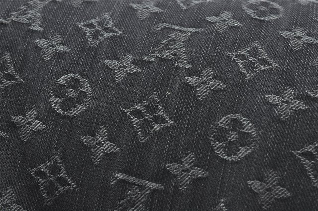 Auth Louis Vuitton Monogram Denim XL Shoulder Hand Bag Black M95510 LV J0793