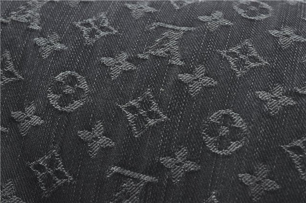 Auth Louis Vuitton Monogram Denim XL Shoulder Hand Bag Black M95510 LV J0793