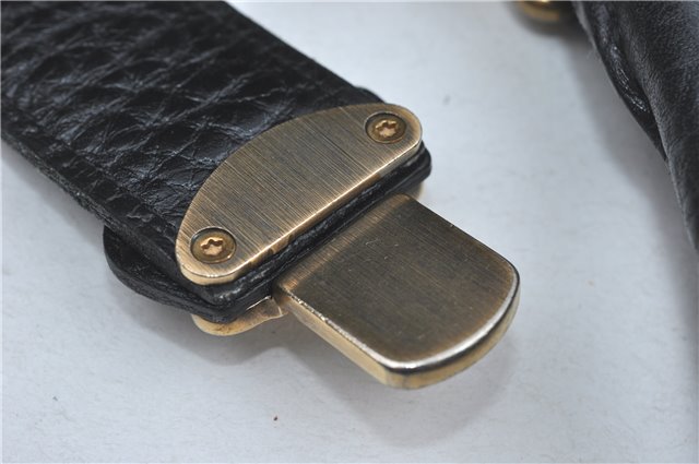 Auth Louis Vuitton Monogram Denim XL Shoulder Hand Bag Black M95510 LV J0793