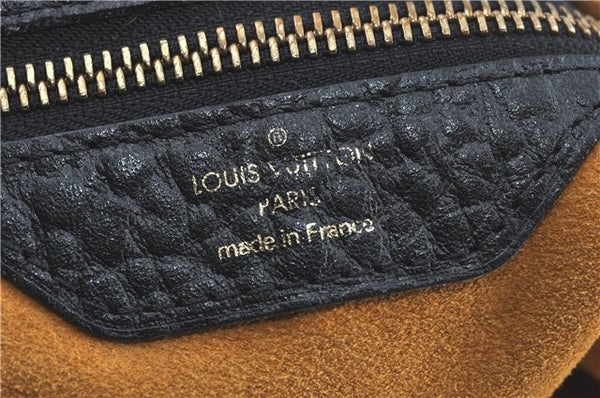 Auth Louis Vuitton Monogram Denim XL Shoulder Hand Bag Black M95510 LV J0793