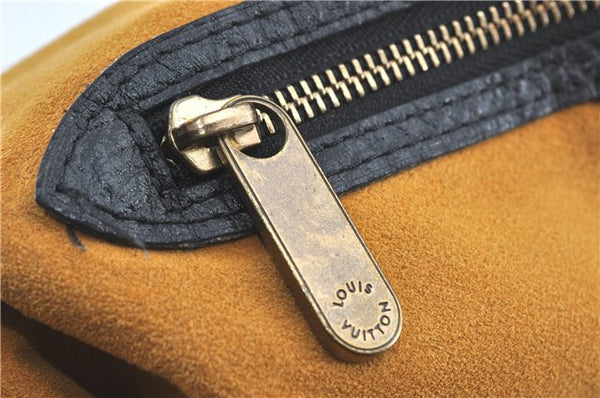 Auth Louis Vuitton Monogram Denim XL Shoulder Hand Bag Black M95510 LV J0793