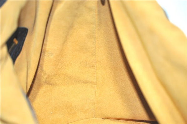 Auth Louis Vuitton Monogram Denim XL Shoulder Hand Bag Black M95510 LV J0793