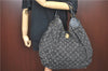 Auth Louis Vuitton Monogram Denim XL Shoulder Hand Bag Black M95510 LV J0793