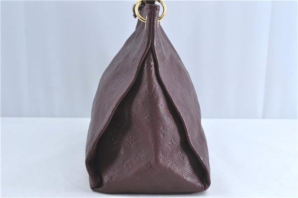 Auth Louis Vuitton Monogram Empreinte Artsy MM Shoulder Bag M93828 Purple J0795