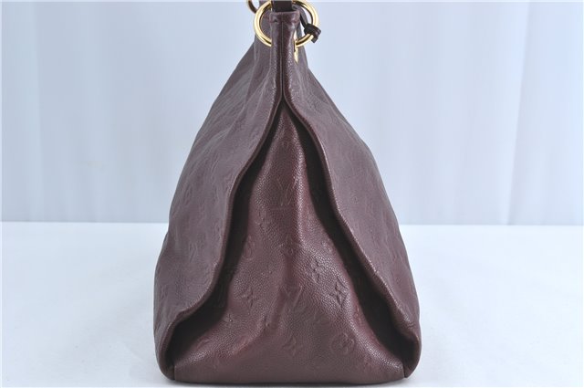 Auth Louis Vuitton Monogram Empreinte Artsy MM Shoulder Bag M93828 Purple J0795