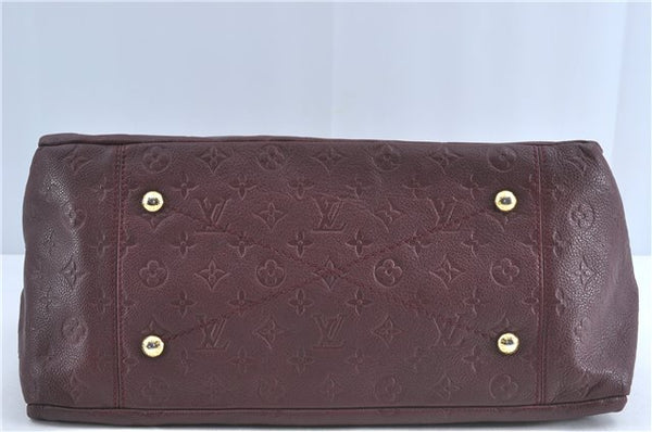 Auth Louis Vuitton Monogram Empreinte Artsy MM Shoulder Bag M93828 Purple J0795