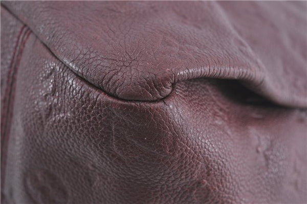 Auth Louis Vuitton Monogram Empreinte Artsy MM Shoulder Bag M93828 Purple J0795