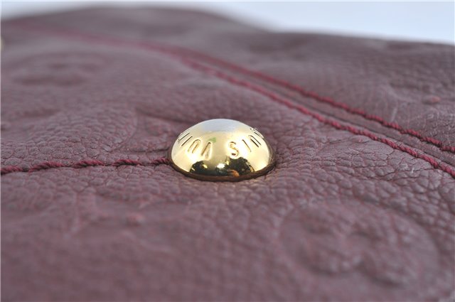 Auth Louis Vuitton Monogram Empreinte Artsy MM Shoulder Bag M93828 Purple J0795