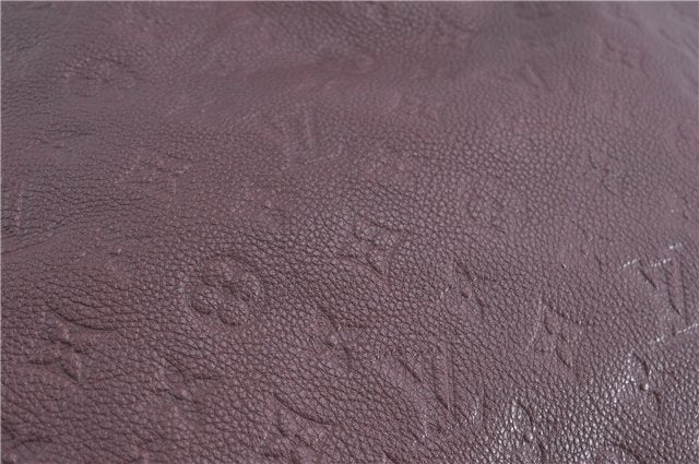 Auth Louis Vuitton Monogram Empreinte Artsy MM Shoulder Bag M93828 Purple J0795