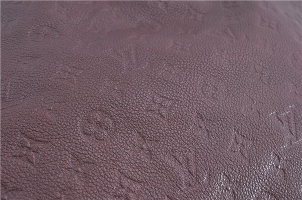 Auth Louis Vuitton Monogram Empreinte Artsy MM Shoulder Bag M93828 Purple J0795